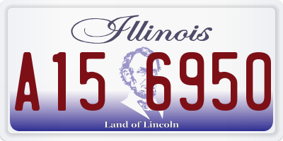 IL license plate A156950