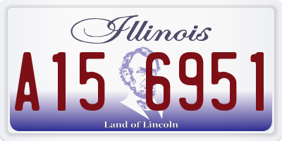 IL license plate A156951