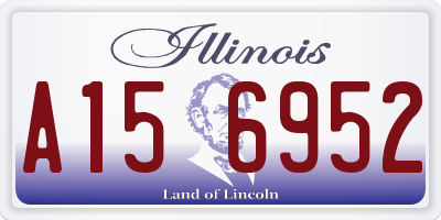 IL license plate A156952