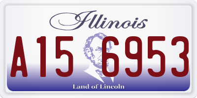 IL license plate A156953