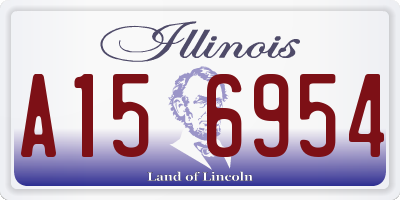IL license plate A156954