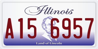 IL license plate A156957