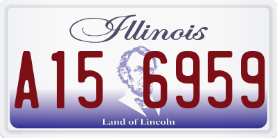 IL license plate A156959