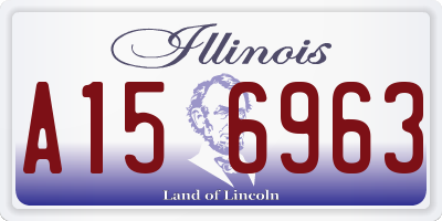 IL license plate A156963