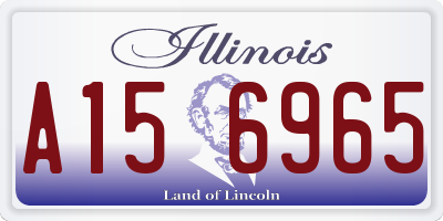 IL license plate A156965
