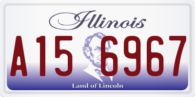 IL license plate A156967