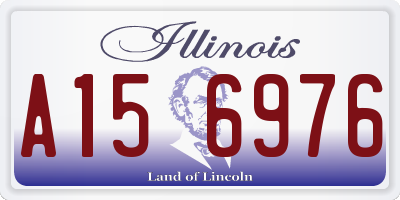 IL license plate A156976
