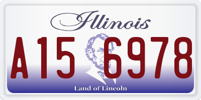 IL license plate A156978