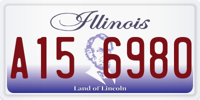 IL license plate A156980