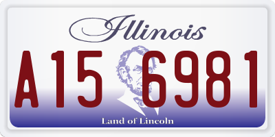 IL license plate A156981