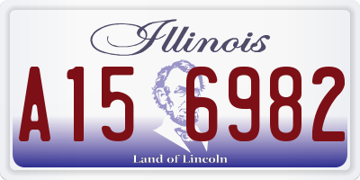 IL license plate A156982