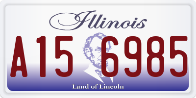 IL license plate A156985