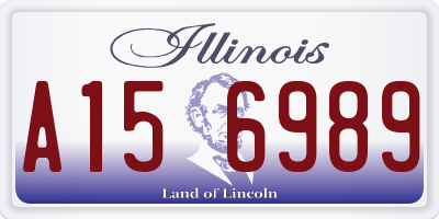 IL license plate A156989