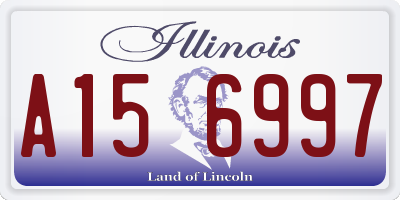 IL license plate A156997
