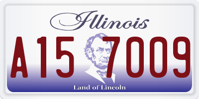 IL license plate A157009