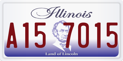 IL license plate A157015