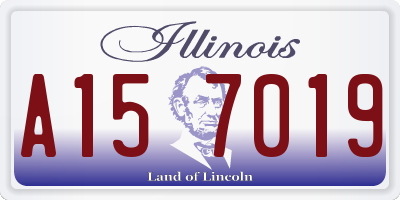 IL license plate A157019