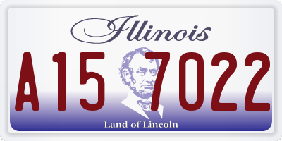 IL license plate A157022