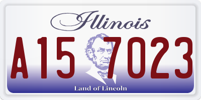 IL license plate A157023