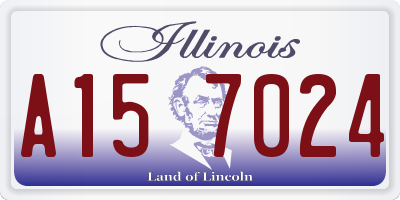 IL license plate A157024