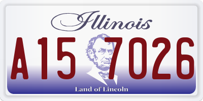 IL license plate A157026