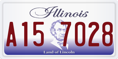 IL license plate A157028