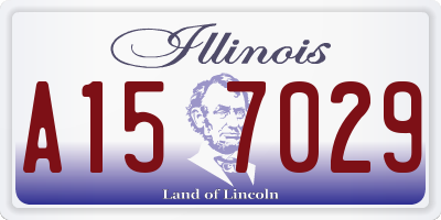 IL license plate A157029