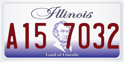 IL license plate A157032