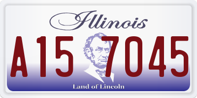 IL license plate A157045