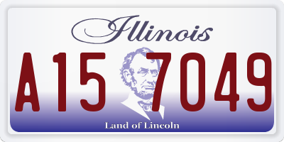 IL license plate A157049