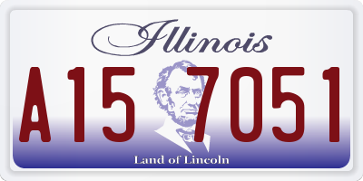IL license plate A157051