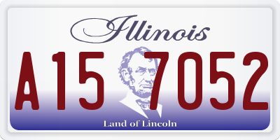 IL license plate A157052