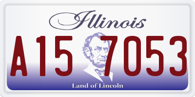 IL license plate A157053