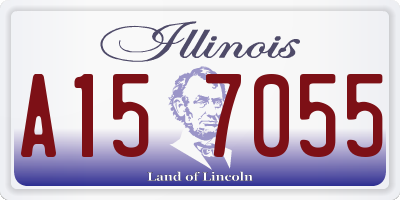 IL license plate A157055