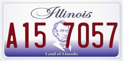 IL license plate A157057