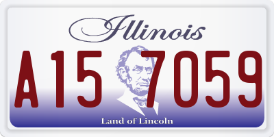 IL license plate A157059