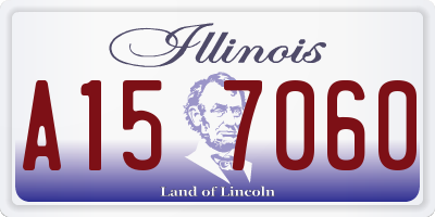 IL license plate A157060