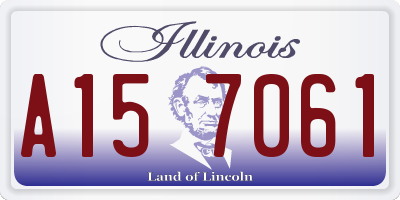 IL license plate A157061