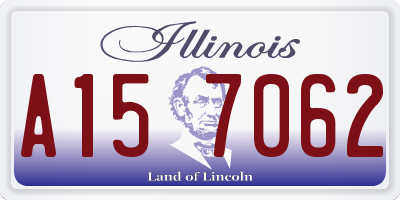 IL license plate A157062