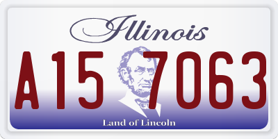 IL license plate A157063
