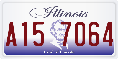 IL license plate A157064