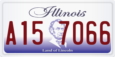 IL license plate A157066