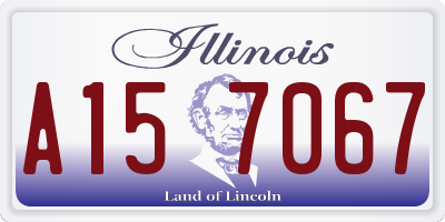 IL license plate A157067