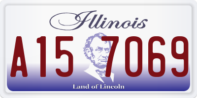IL license plate A157069