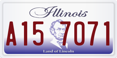 IL license plate A157071