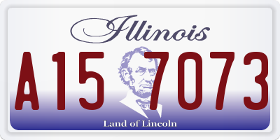 IL license plate A157073