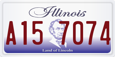 IL license plate A157074