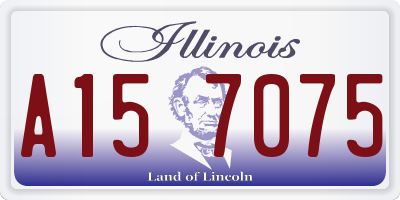 IL license plate A157075