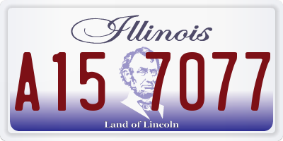 IL license plate A157077