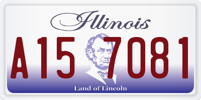 IL license plate A157081